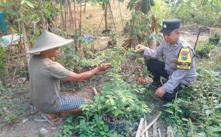 Bhabinkamtibmas Ajak Masyarakat Optimalkan Potensi Lahan