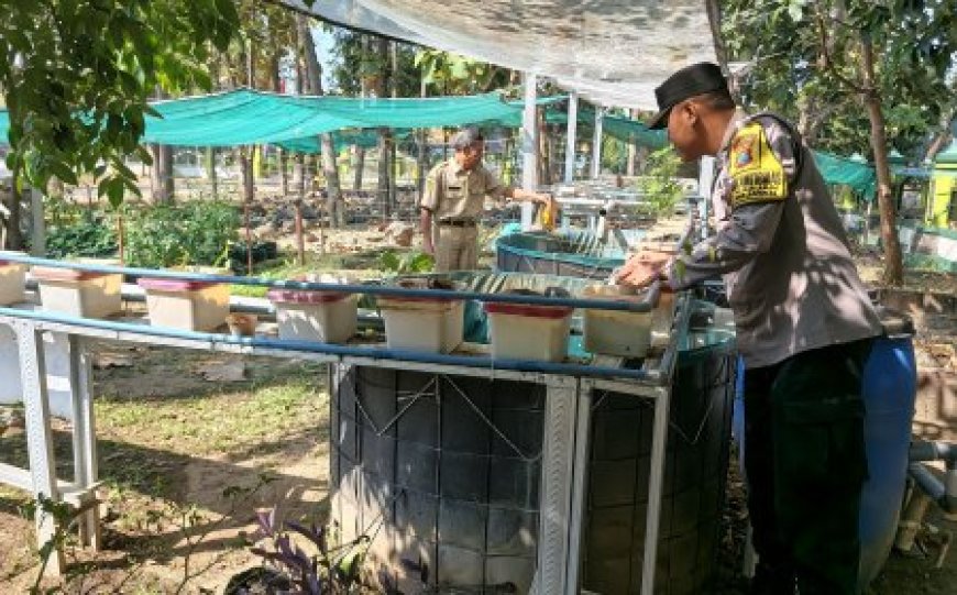 Wujud Dukungan Ketahanan Pangan, Bhabinkamtibmas Sosialisasikan Pemanfaatan Lahan