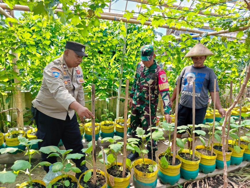 Bhabinkamtibmas Hadir Berikan Motivasi Warga Dukung Ketahanan Pangan